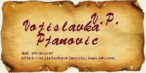Vojislavka Pjanović vizit kartica